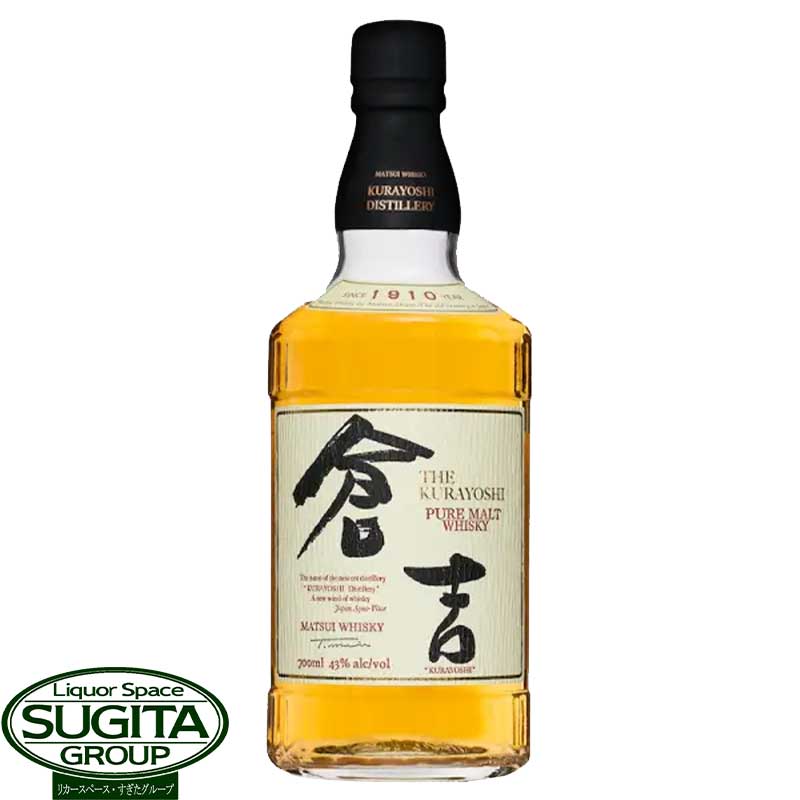 楽天市場】マツイピュアモルトウイスキー 倉吉 12年 43% 700ml
