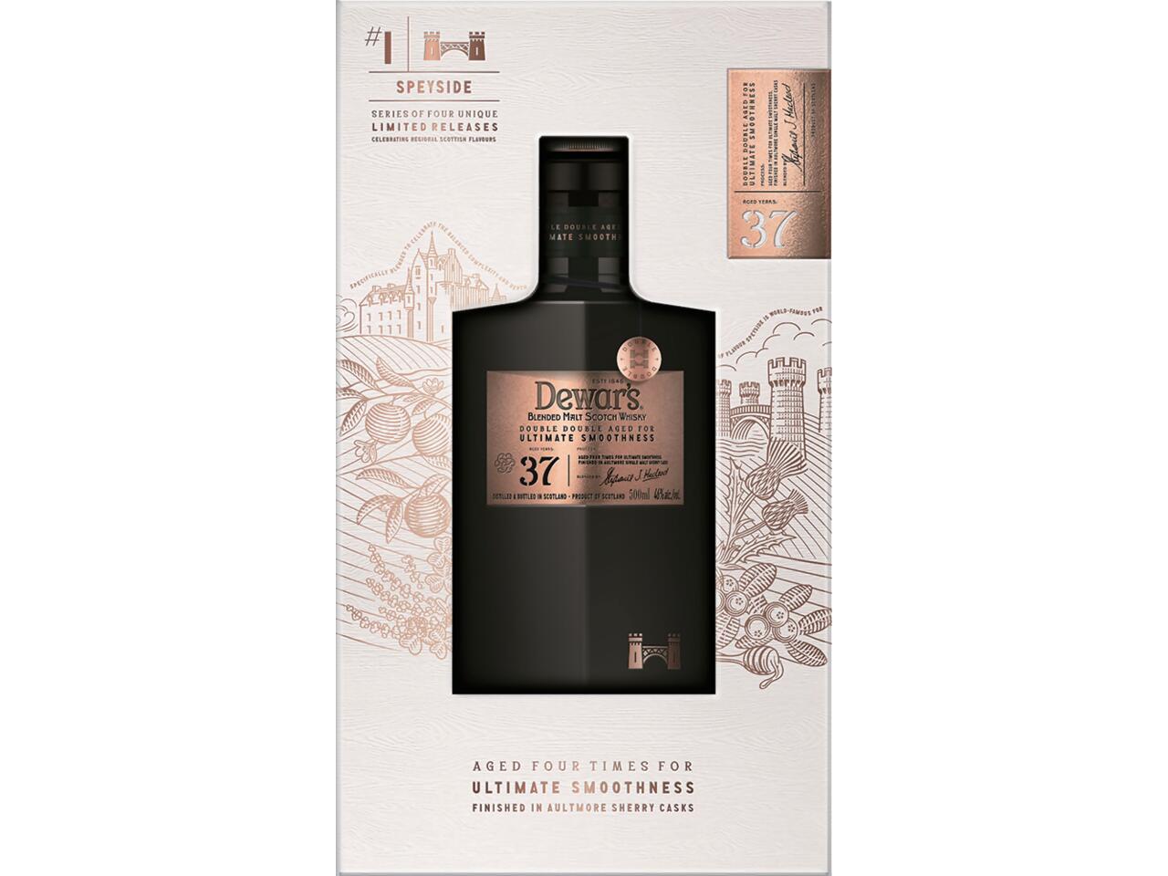 Dewar's 21年 ブレンデッドスコッチウイスキー 500ml Amazon.co.jp: デュワーズ ダブルダブル 21年 [ ブレンデッド