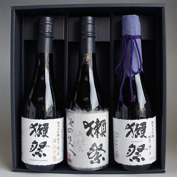 品数豊富！ 残暑見舞い 獺祭 飲み比べセット 磨きその先へ 遠心分離 23 磨き二割三分23 720ml 3本組 クール代込 感謝ギフト箱 獺祭包装紙で無料包装  fucoa.cl