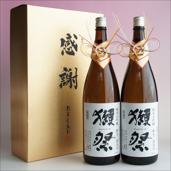 獺祭 日本酒 1800ml 2本セット 楽天市場】日本酒セット 獺祭 純米大吟醸45 1800ml 2本 旭酒造 【水