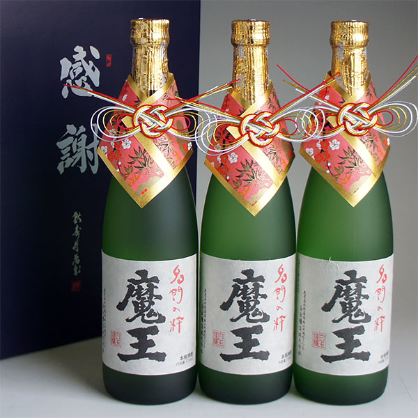 楽天市場】お中元 魔王 おめかし 感謝のギフト箱 金蓋紙箱入り 1800ml 1本組 芋焼酎 ギフトセット 無料ギフト包装 : 酒百花 昇栄丸