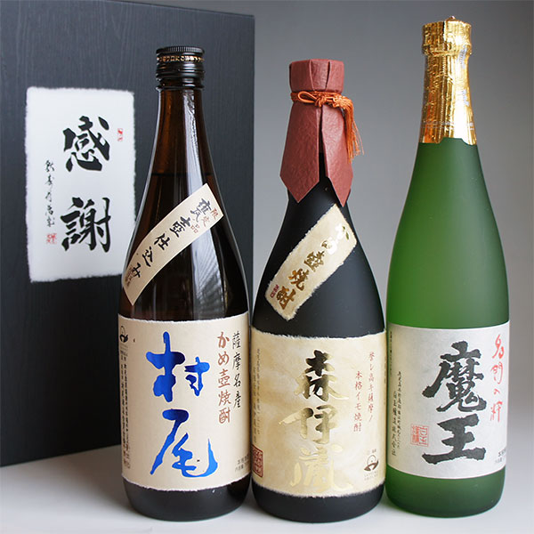 楽天市場】芋焼酎 飲み比べセット 3M 森伊蔵720ml・魔王720ml・村尾 