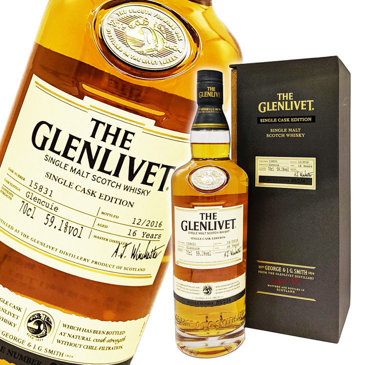 楽天市場 ザ グレンリベット 16年 Glencuie シングルカスク エディション 16年ボトリング 700ml 59 1度 並行 シングルモルト スコッチ ウイスキー 洋酒 サケコレ
