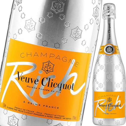 【楽天市場】【1回のご注文で6本まで】ヴーヴ クリコ リッチ 750ml 甘口 並行 箱なし Veuve Clicquot Rich フランス