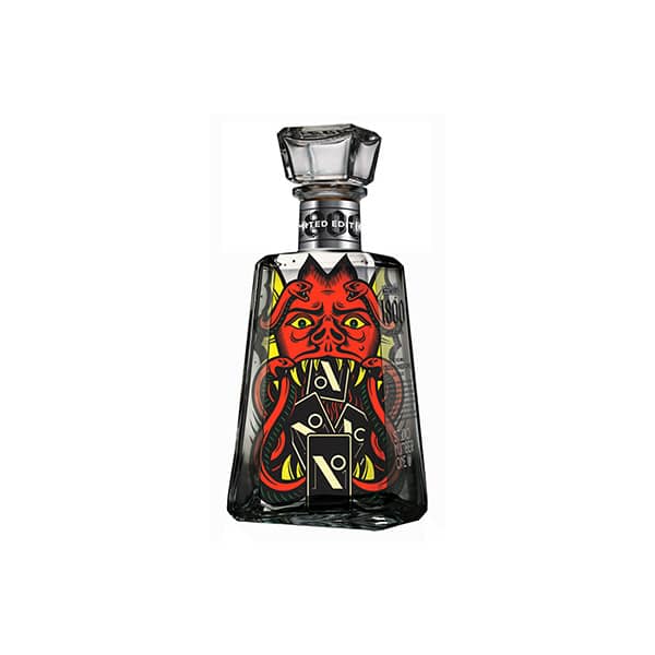 【全12種】クエルボ 1800 シルバー アーティストシリーズ 第2弾 ジャン＝ミシェル・バスキア 750ml 40度 並行品 Cuervo 1800 Blanco Essentials Artists Series 6 Jean-Michel Basquiat ブランコ ブルーアガベ テキーラ 洋酒