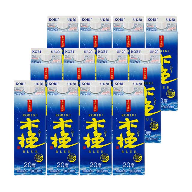 木挽BLUE 20度 パック 900ml×12本 芋焼酎 雲海酒造※北海道･東北エリアは別途運賃が1000円発生します。