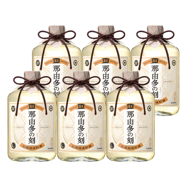 長期熟成貯蔵 那由多の刻(なゆたのとき) 25度 720ml&times;6本 そば焼酎 雲海酒造※北海道･東北エリアは別途運賃が1000円発生します。｜酒どんどん　店