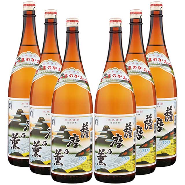 薩摩乃薫(さつまのかおり) 白麹 25度 1800ml×6本 芋焼酎 田村合名 ケース※北海道・東北エリアは別途運賃が1000円発生します。