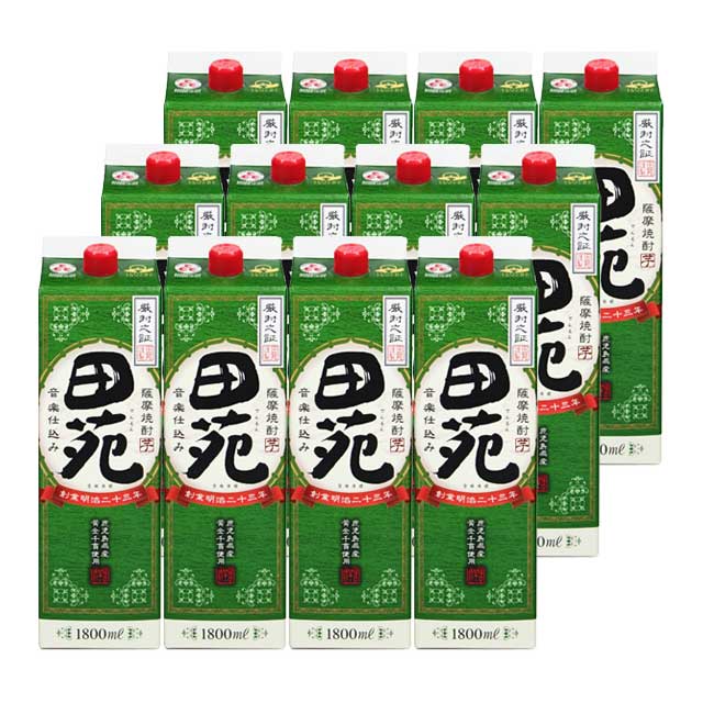田苑 パック 25度 1800ml×12本 芋焼酎 田苑酒造※北海道・東北エリアは別途運賃が1000円発生します。