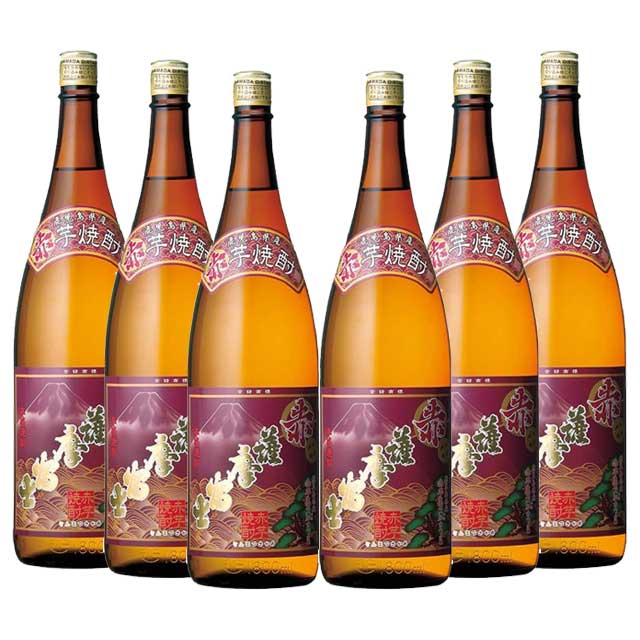 赤薩摩富士 25度 1800ml&times;6本 芋焼酎 濱田酒造※北海道・東北エリアは別途運賃が1000円発生します。｜酒どんどん　店