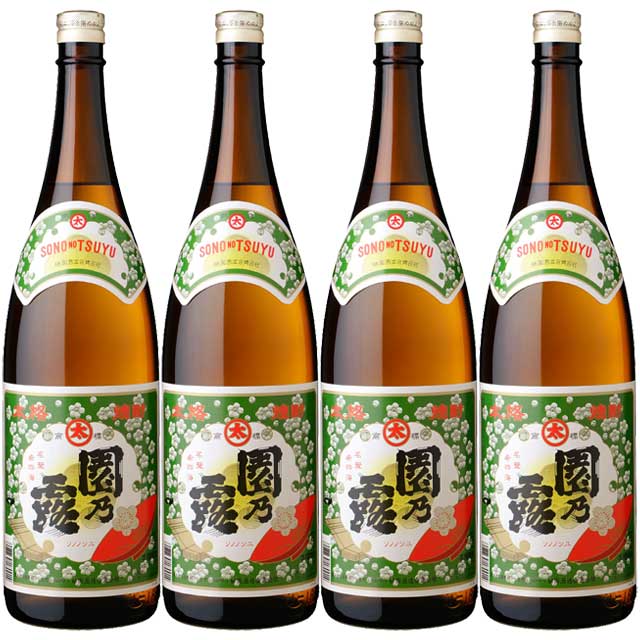 園乃露 25度 1800ml×4本 芋焼酎 植園酒造 ※北海道・東北エリアは別途運賃が1000円発生します。
