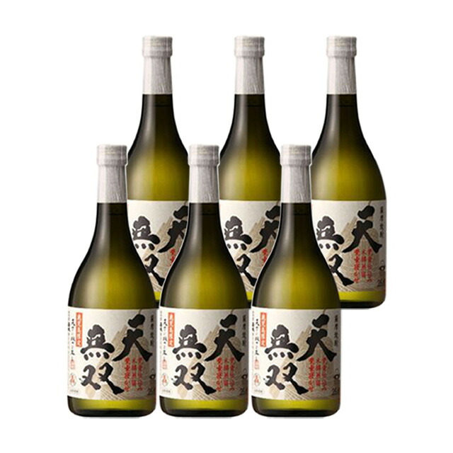 鹿児島限定 天無双 25度 720ml×6本 甕つぼ仕込木桶蒸留 芋焼酎 さつま無双 ※北海道・東北エリアは別途運賃が1000円発生します。