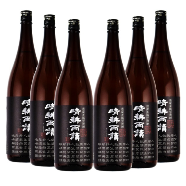 晴耕雨読 黒麹 (せいこううどく)25度 1800ml×6本 芋焼酎 佐多宗二商店※北海道･東北エリアは別途運賃が1000円発生します。