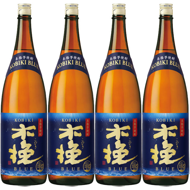木挽BLUE 25度 1800ml×4本 芋焼酎 雲海酒造※北海道･東北エリアは別途運賃が1000円発生します。
