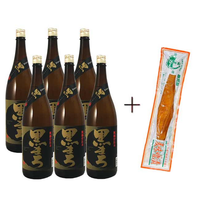 黒まろ25度1.8L瓶×6本+麦みそ1本漬け200g付 ケース 芋焼酎 萬世酒造 7,315円