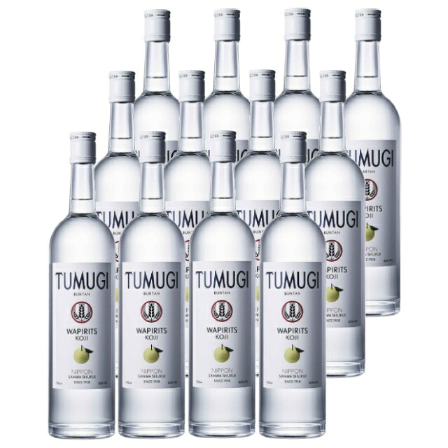 TUMUGI(つむぎ) BUNTAN ブンタン 43度 750ml×12本 瓶 スピリッツ 三和酒類 大分県※北海道･東北エリアは別途運賃が1000円発生します。