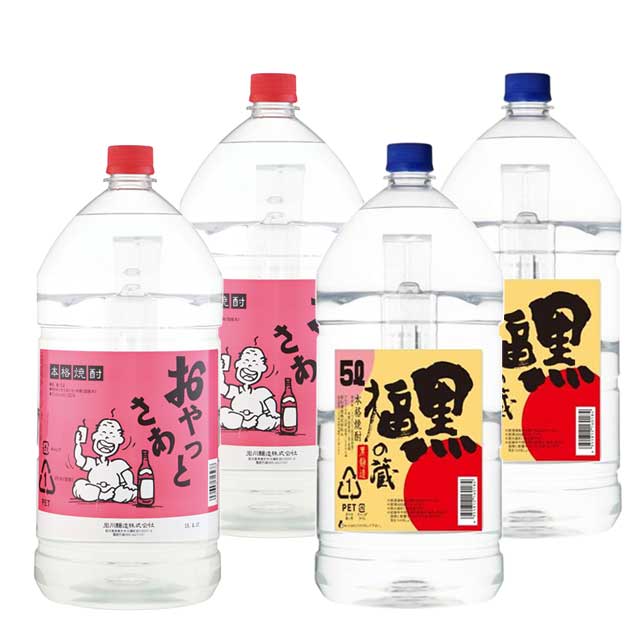おやっとさあ5L・黒福の蔵5L 各2本 飲み比べセット 芋焼酎 岩川醸造 若松酒造※北海道・東北エリアは別途運賃が1000円発生します。