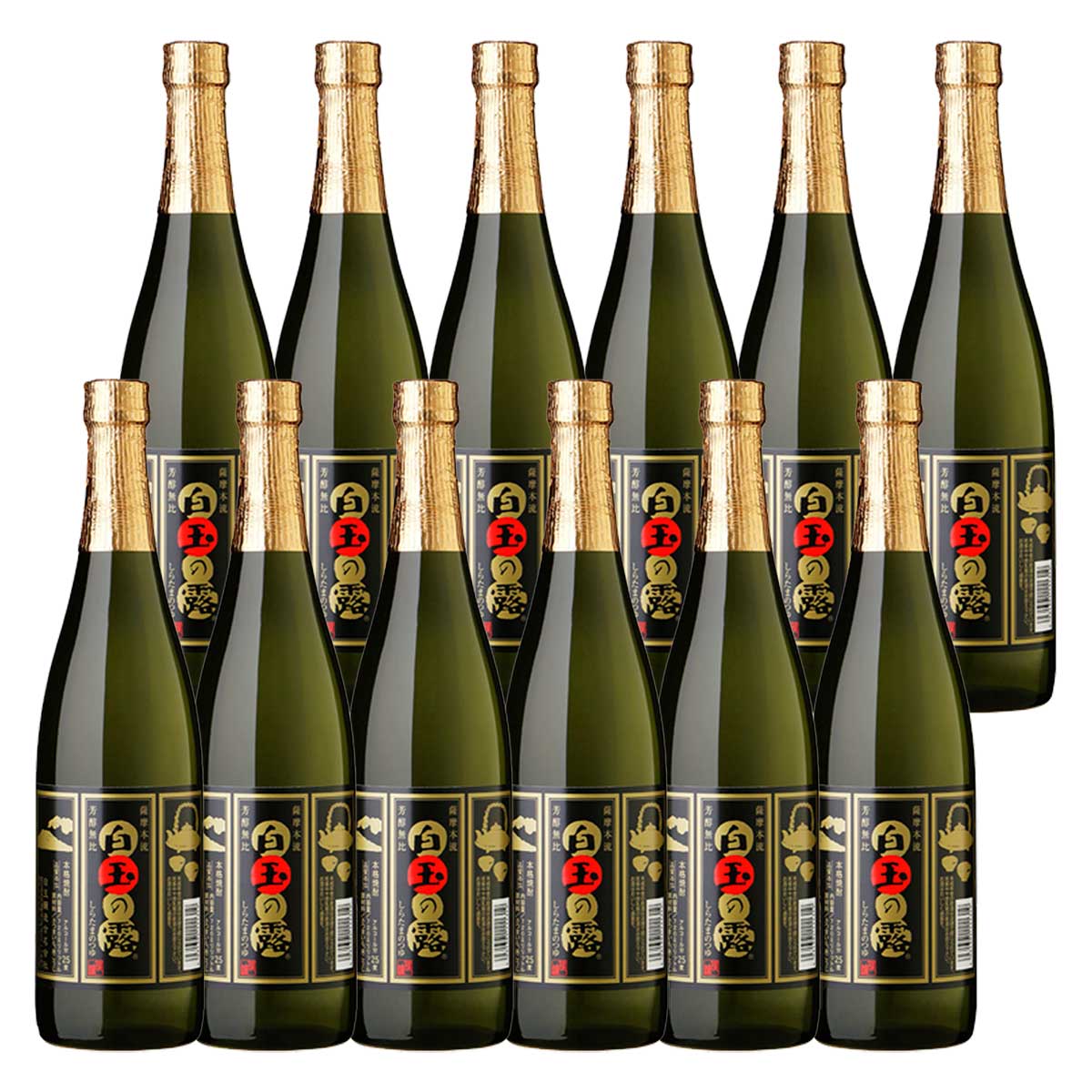 すっきりした飲みやすさ 白玉の露 25度 720ml×12本 芋焼酎※北海道・東北地区は、別途送料1000円が発生します。
