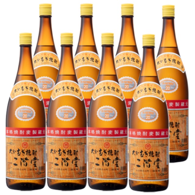 二階堂 20度 1800ml×8本 麦焼酎 二階堂酒造 大分※北海道･東北エリアは別途運賃が1000円発生します。