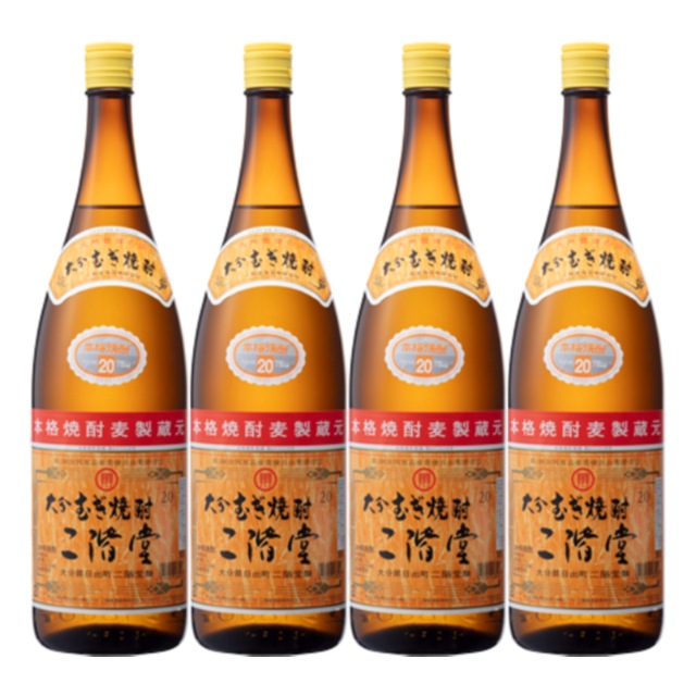 二階堂 20度 1800ml×4本 麦焼酎 二階堂酒造 大分※北海道･東北エリアは別途運賃が1000円発生します。 6,468円