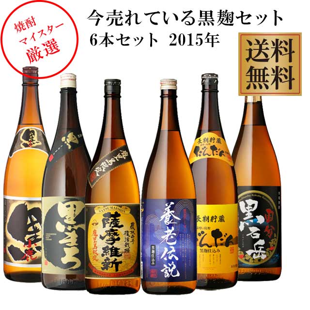 焼酎 6本セット 朝日 日南娘 伊佐美　龍霞　三岳　銀滴 三岳1800ml 6本（プラステックケースで発送） - 焼酎三岳を本場