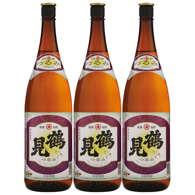 鶴見 25度 1800ml×3本 芋焼酎 大石酒造 ※北海道・東北エリアは別途運賃が1000円発生します。