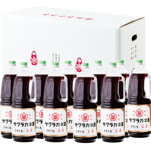 市場 サクラカネヨ 1.8L × 10本 上淡 薄口醤油