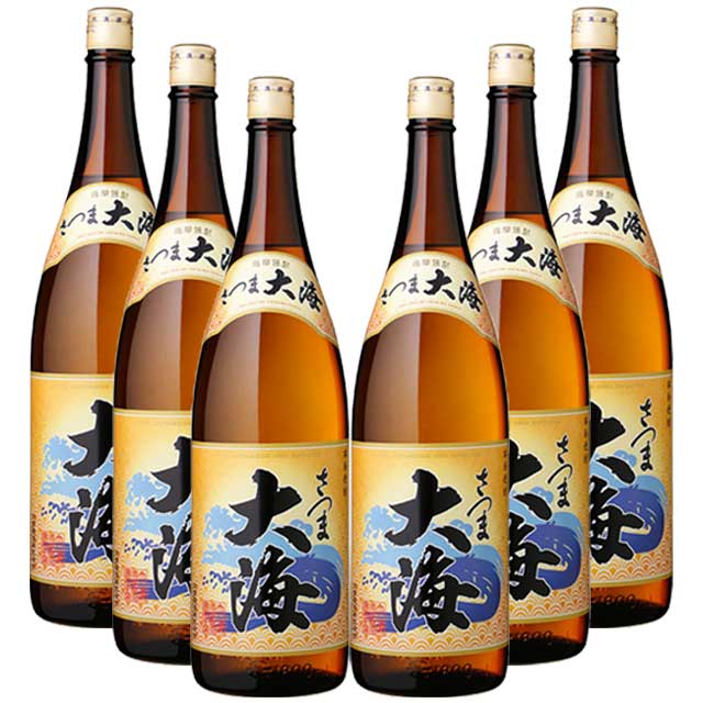さつま大海 25度 1800ml×6本 芋焼酎 大海酒造 ケース買い　※北海道・東北エリアは別途運賃が1000円発生します。 9,235円