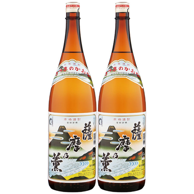 市場 薩摩乃薫 1800ml×2本 25度 芋焼酎 白麹