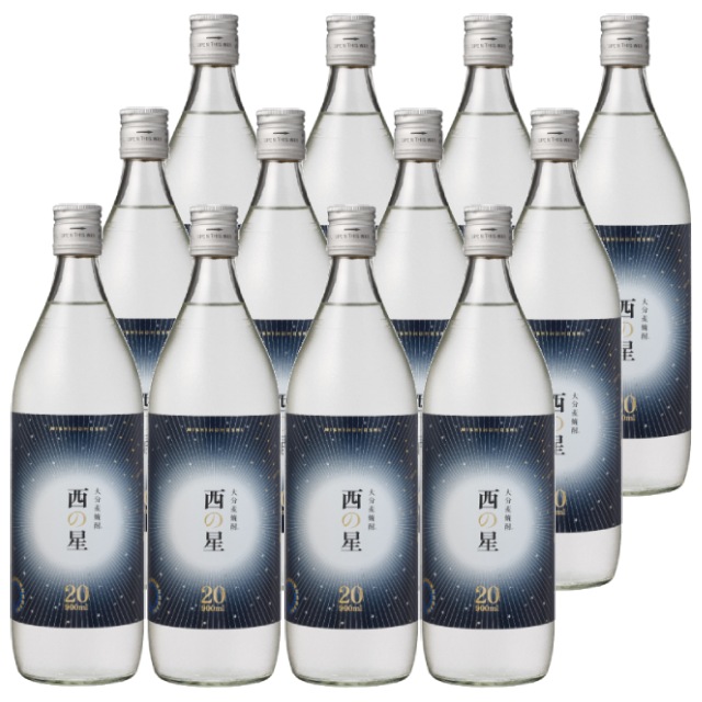 西の星 20度 900ml&times;12本 麦焼酎 三和酒類 大分県※北海道･東北エリアは別途運賃が1000円発生します。｜酒どんどん　店 10,815円