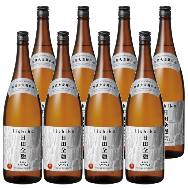 いいちこ 日田全麹 25度 瓶 1800ml×8本 麦焼酎 三和酒類 大分県※北海道・東北エリアは別途運賃が1000円発生します。|酒どんどん 店