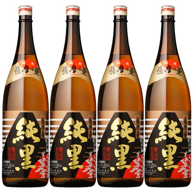 発売モデル 熟成 芋焼酎 村尾酒造 村尾 田村合名会社 純黒 1800ml 各1