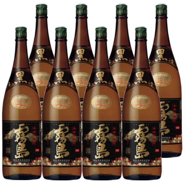 黒霧島 20度 1800ml×8本 芋焼酎 霧島酒造※北海道・東北エリアは、別途運賃が1000円発生します。|酒どんどん 店