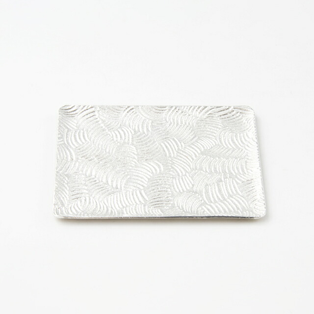 薩摩錫器 錫 銘々皿 波 12.6cm×16.6珊 [No.1040-2] 薩摩錫器作物館 代引不可父の日 錫器 錫製 還暦祝 一緒になる祝 辞任祝 差し上げる 母の日 差し上げ物 差し上げ物 言い慣わし作物品