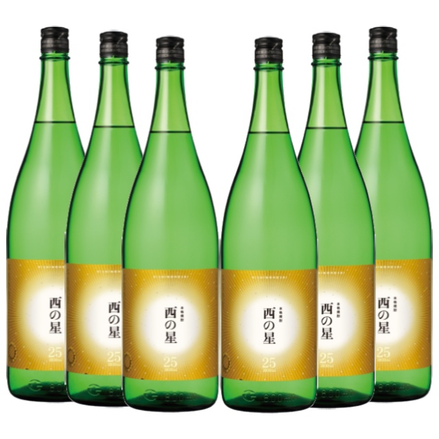 西の星 25度 1800ml&times;6本 麦焼酎 三和酒類 大分県※北海道･東北エリアは別途運賃が1000円発生します。｜酒どんどん　店