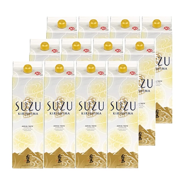 SUZUKIRISHIMA パック 20度 1800ml×12 芋焼酎 霧島酒造※北海道･東北エリアは別途運賃が1000円発生します。 15,749円