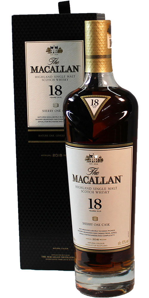 【終売品】マッカラン 18年 ファインオーク 700ml 43％ 箱付き 未開栓 楽天市場】【終売品】マッカラン18年 ファインオーク 43度 700ml