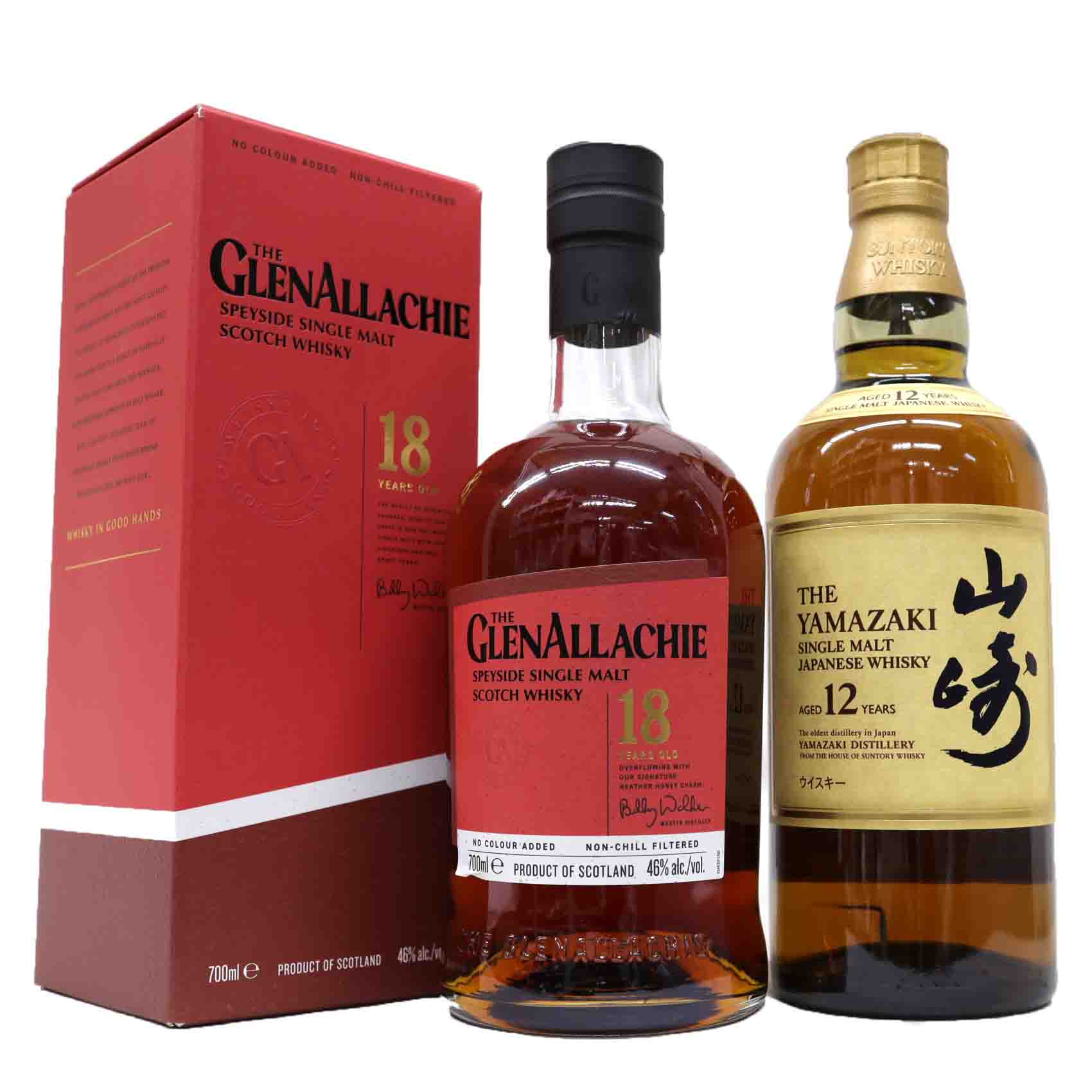 楽天市場】高級ウイスキー2本セット シングルモルト山崎 43度700ml、嘉