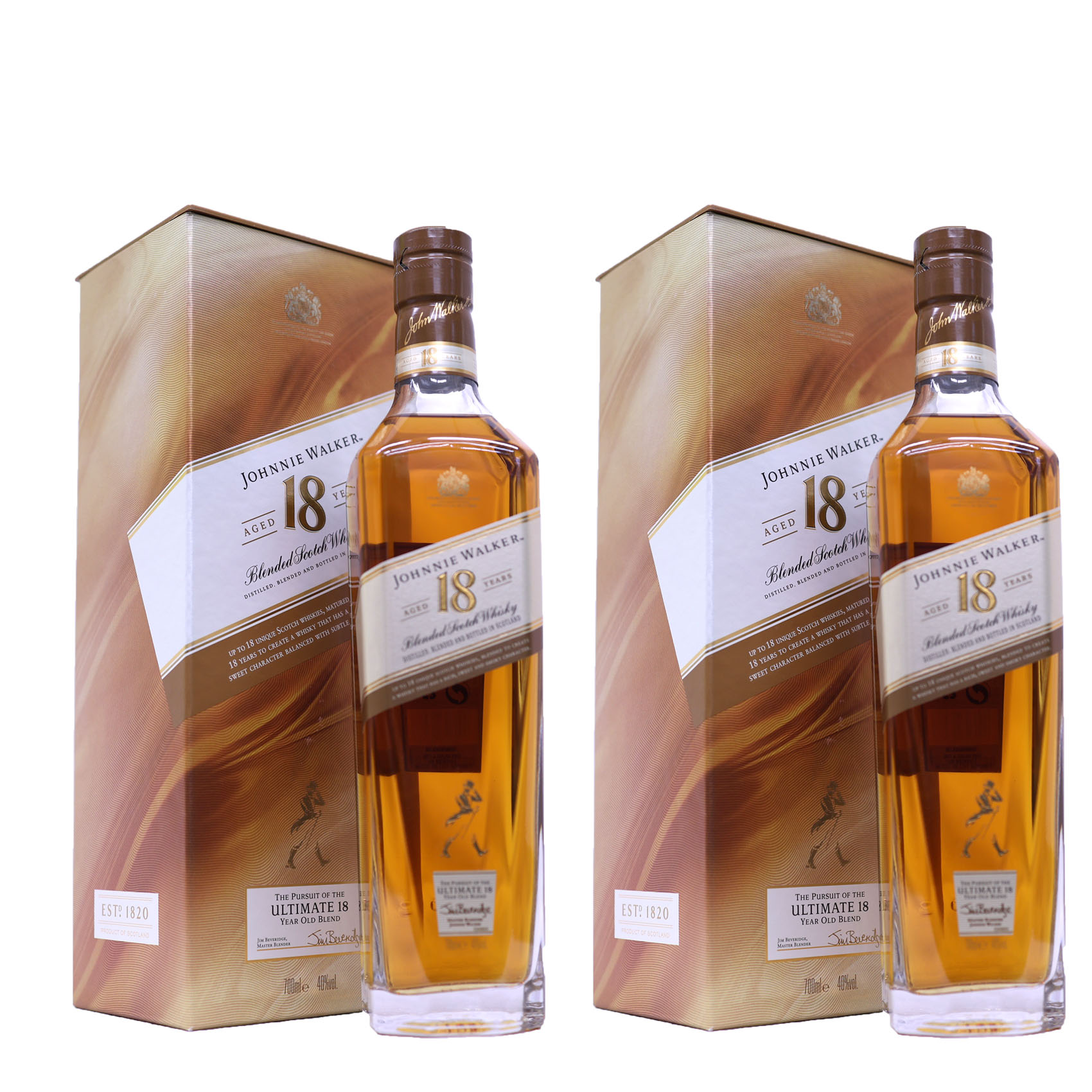 【2本】特別なお客をもてなす味　ジョニーウォーカ18年40度700ml 深くリッチでありながらスムースな味わい