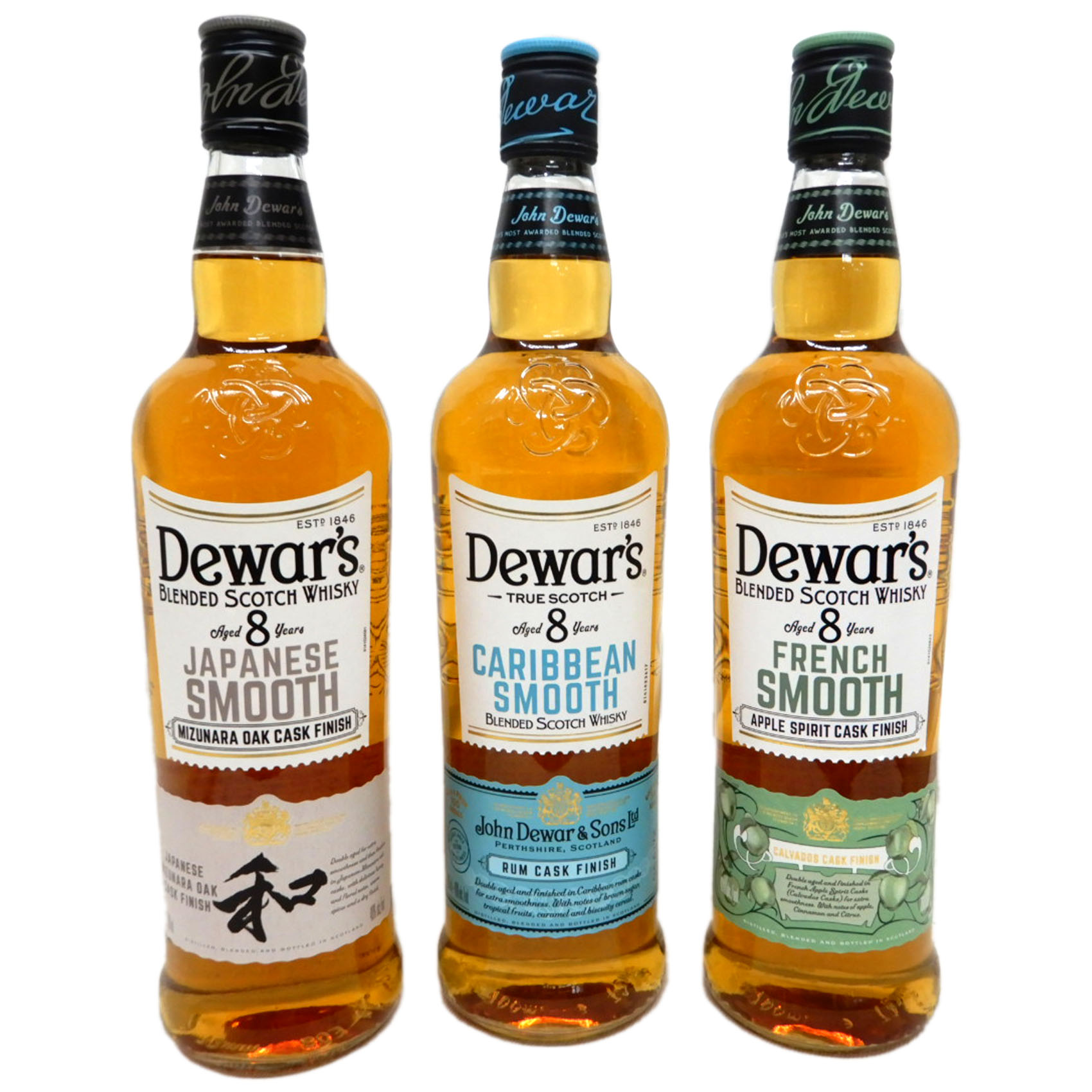 楽天市場】デュワーズ 12年＆ジャパニーズスムース 8年 セット 700ml×2