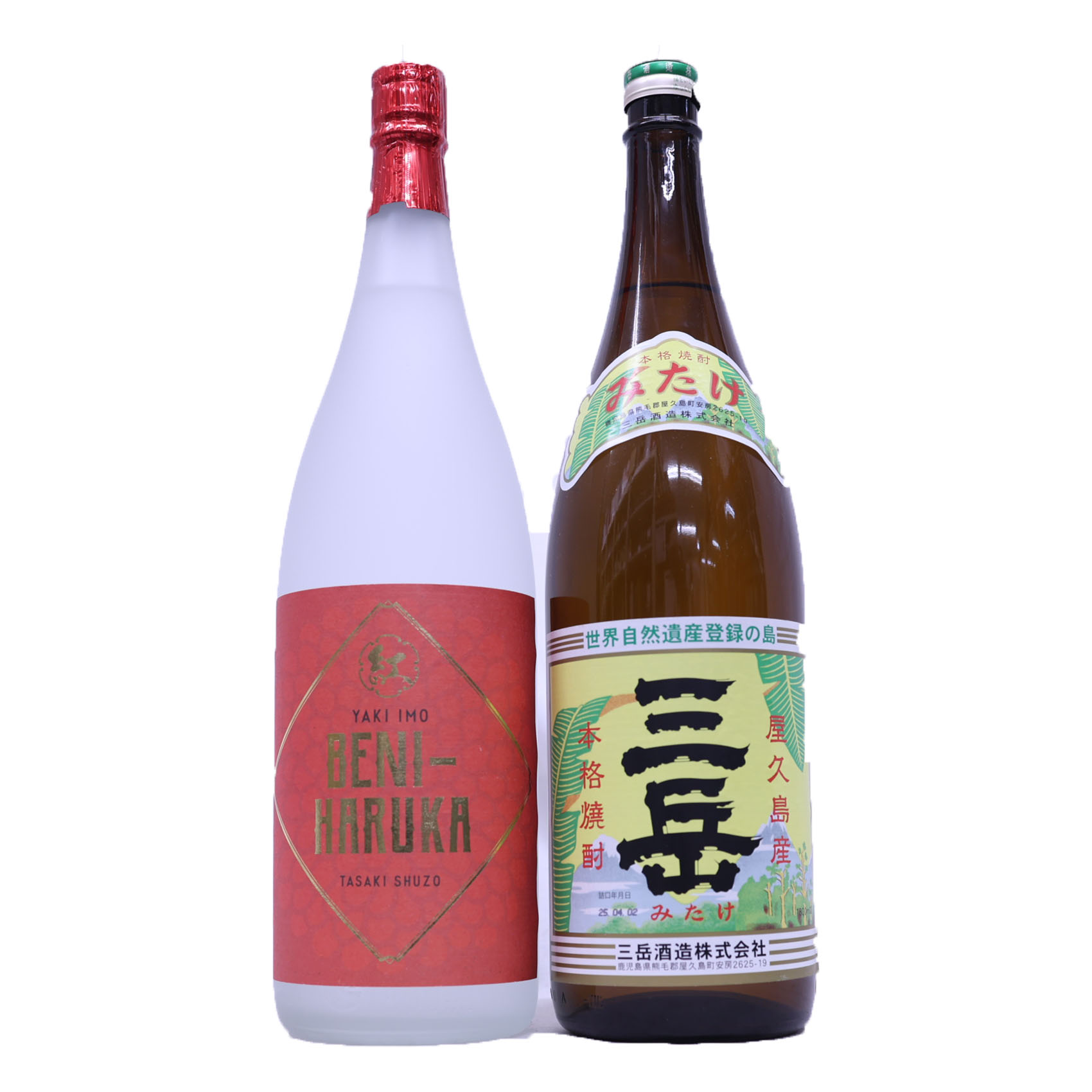 銘酒飲み比べ芋焼酎　1800ml×2本　三岳25度三岳酒造、焼芋焼酎　紅はるか　25度　田崎酒造　脈々と受けついだ伝統の技