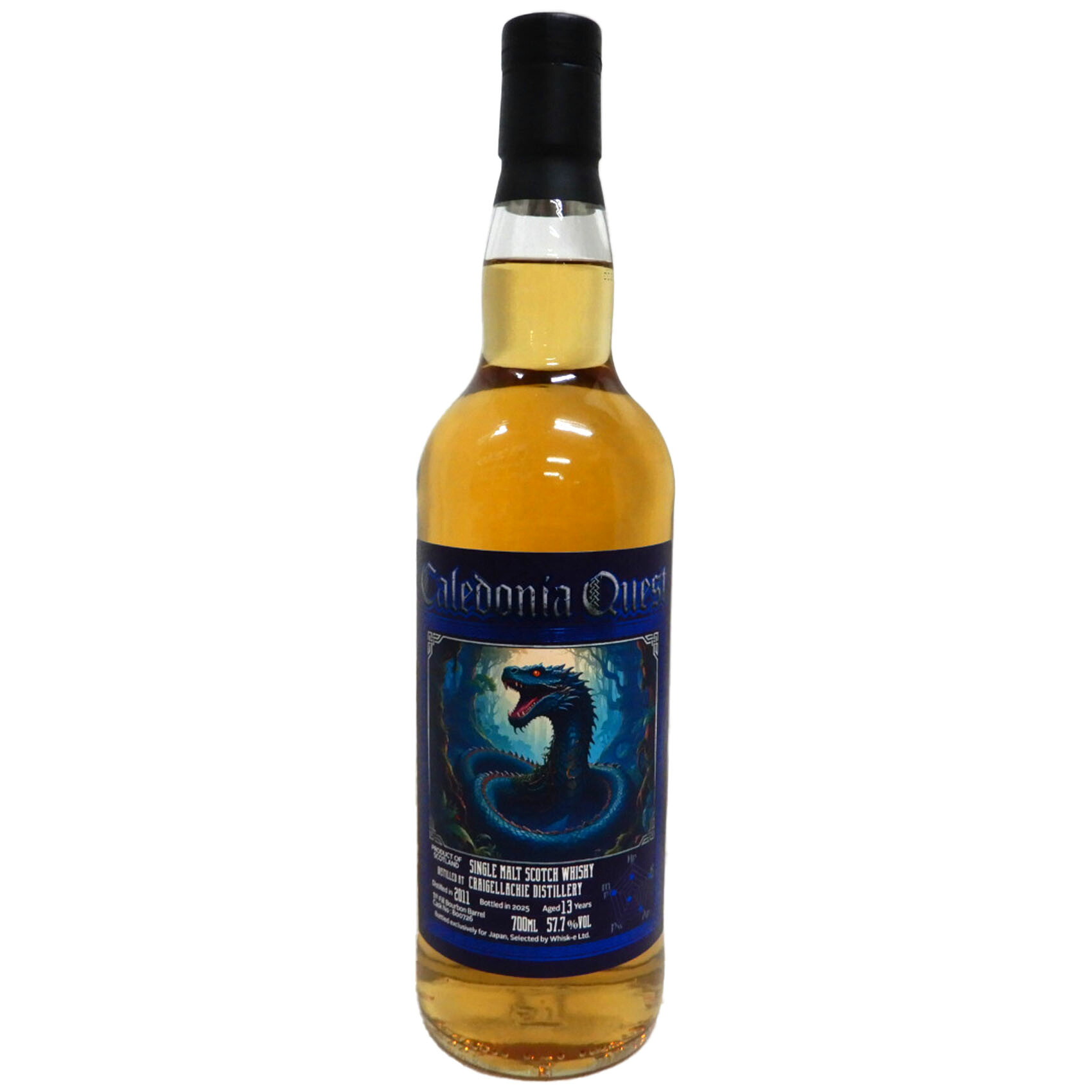 フルーティな甘味をたっぷりと湛えたシングルカスク　クライゲラキ2011 バーボンバレル　13年　57.7％　700ml　Caledonia Quest（カレドニアクエスト）シリーズ｜なんでも酒店