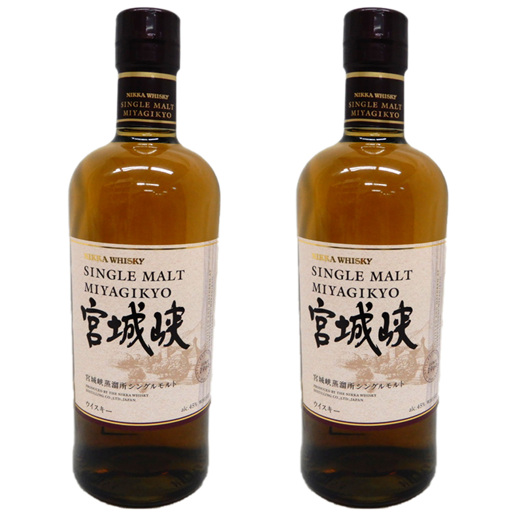 NIKKA シングルモルト 宮城峡 12年180ml 2本セット ニッカ ウイスキー シングルモルト 宮城峡 モルティ＆ソフト