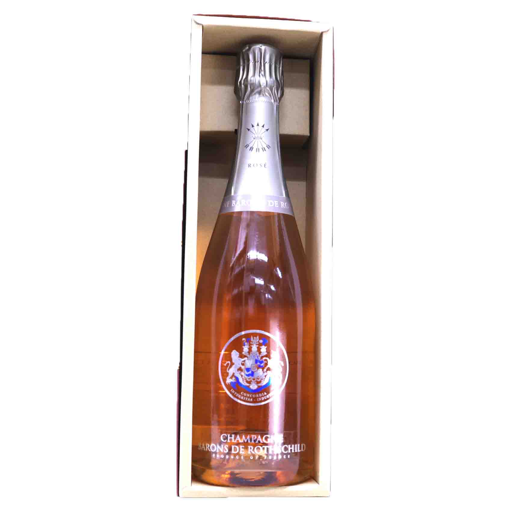 華やかに香る、優雅で繊細な味わい　シャンパーニュ・バロン・ド・ロスチャイルド ロゼ　12度 750ml　シャルドネ、ピノ・ノワール　【6月～10月 クール便】