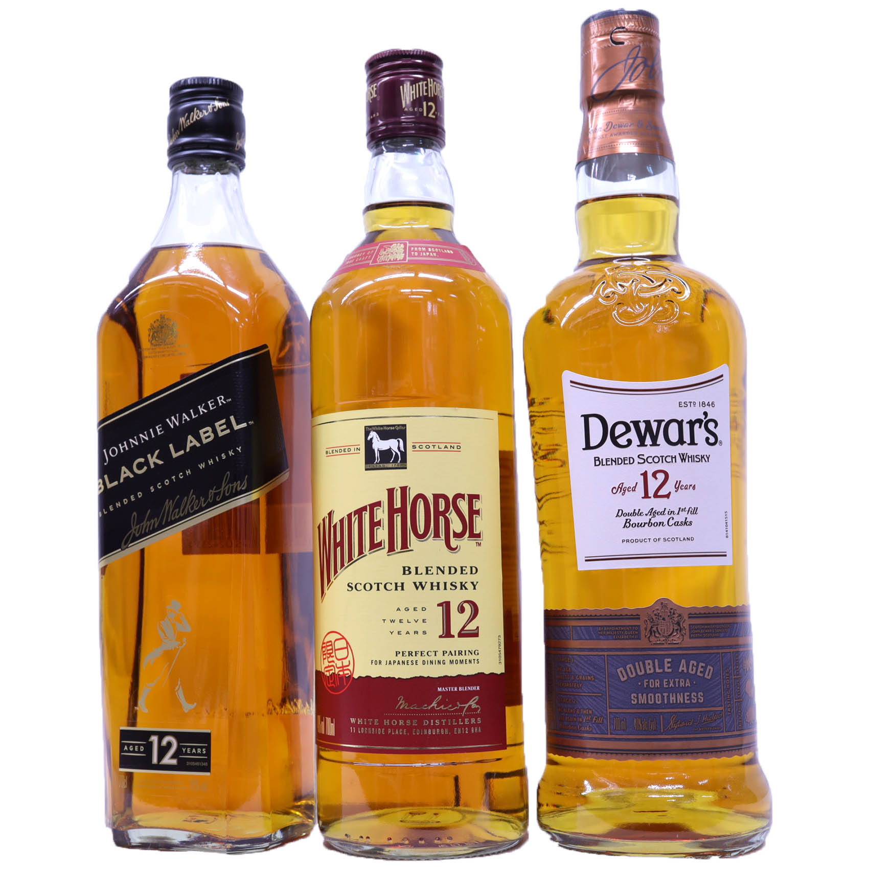 楽天市場】ウイスキー12年飲み比べギフト ジョニーウォーカー黒12年