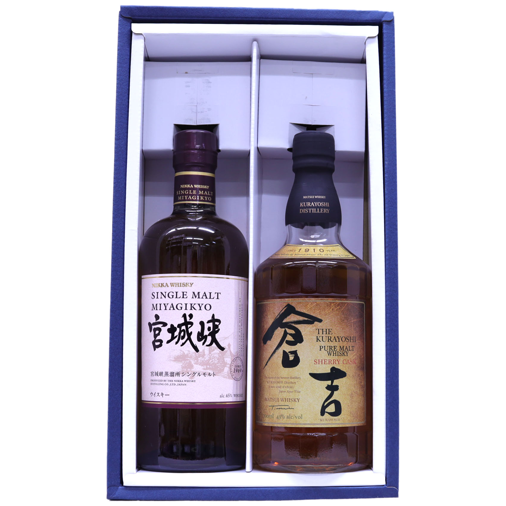 楽天市場】ウイスキー飲み比べ2本セット シングルモルト宮城峡 45度