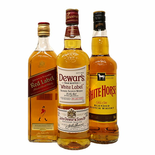 Johnnie Walker ブラックラベル & レッドラベル セット セット〕ジョニーウォーカーレッド ラベル・ブラックラベル12年