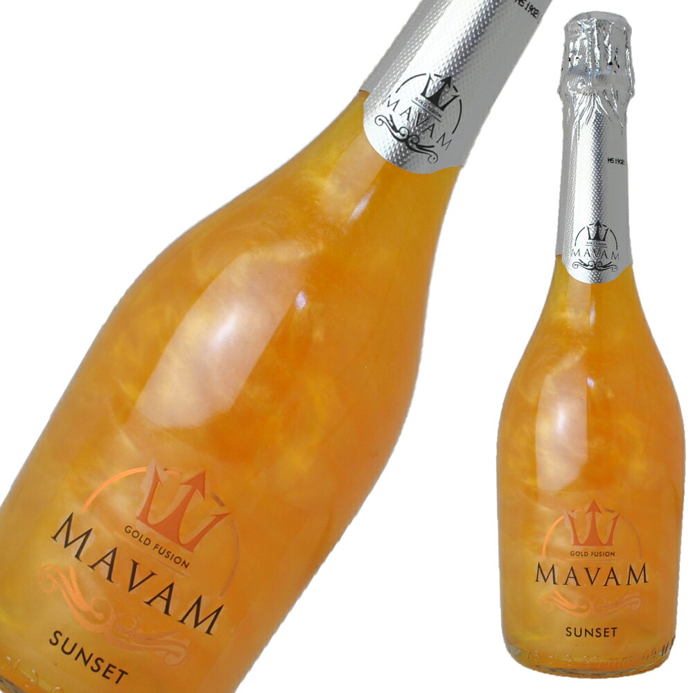 驚きの値段 オレンジ MAVAM 750ml フレーバー SUNSET 7度 マバム サンセット ワイン