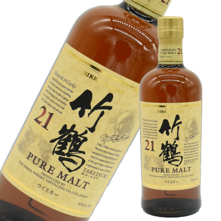 【楽天市場】竹鶴21年700ml[専用カートン付き] 43％ニッカウヰスキー NIKKA WHISKY：酒のまる久本店