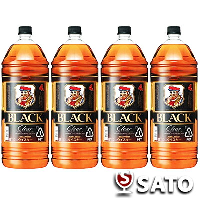 ニッカ　ブラックニッカ クリア　37度　4000ml 1ケース（4本入）